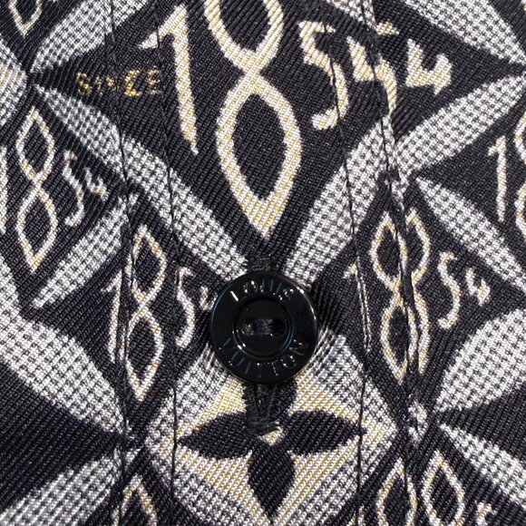 Authentic Louis Vuitton Since 1854 Silk Button Up Blouse in Size 42 with COA - Picture 5 of 11